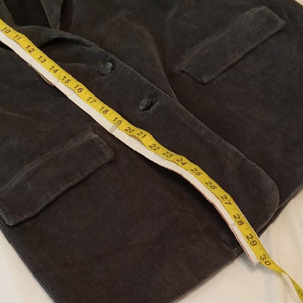 Treasure & Bond Women's Size Medium Charcoal Corduroy Blazer. Academia, Office - Picture 7 of 9